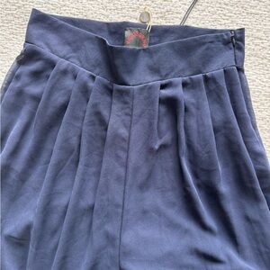 Italian navy “palazzo” pants from Milan, xs